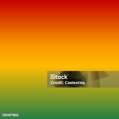 istock Gradient vector background in colors of Pan African flag -  red, yellow, green. African American flag blur backdrop for Kwanzaa, Juneteenth, Black History month design 1351871856