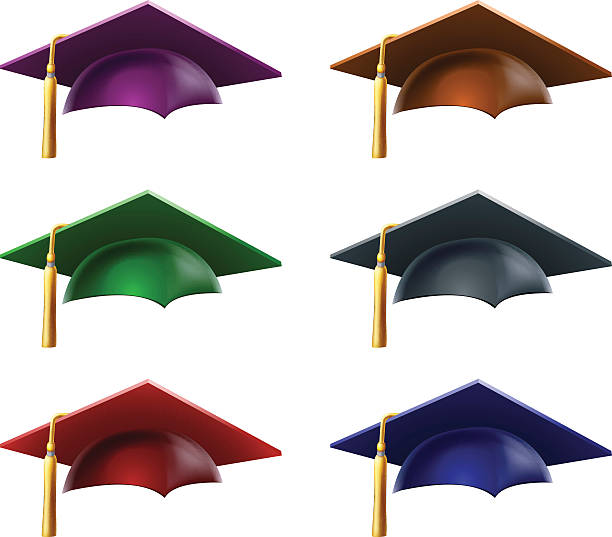 Royalty Free Purple Graduation Cap Clip Art, Vector Images ...