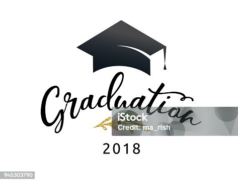 ucretsiz mezuniyet kep ve diploma vektor grafigi