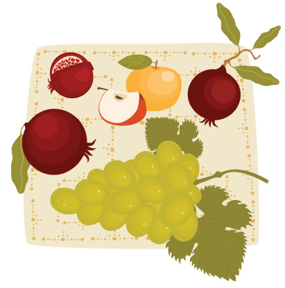 Grapes, Apples, Pomegranates, Still Life