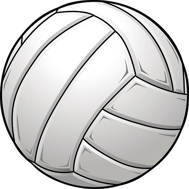 a graphic of a white volleyball - 排球 團體運動 幅插畫檔、美工圖案、卡通及圖標