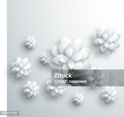 istock gray 3D floral pattern background 452571057