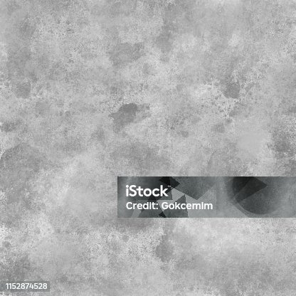 istock Gray and White Concrete Abstract Wall Texture. Grunge Vector Background. Full Frame Cement Surface Grunge Texture Background 1152874528