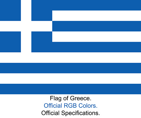 Greek Flag (Official RGB Colors, Official Specifications)