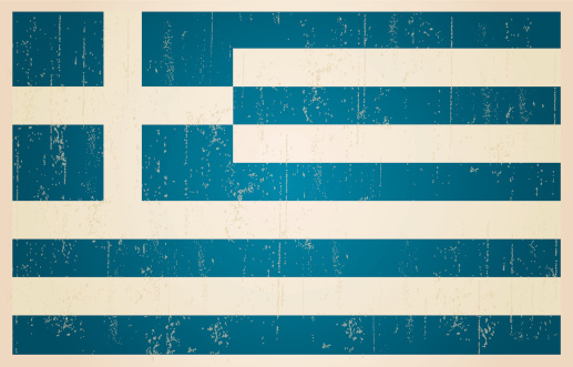 Greek grunge vintage flag