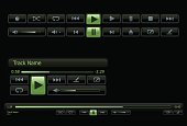 istock Green and black computer media player 122206378