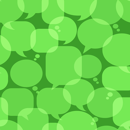 Green Chat Bubbles royalty free vector art Pattern