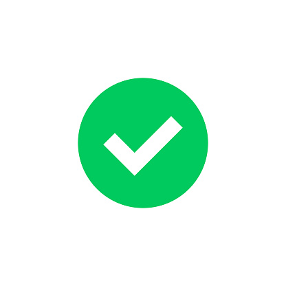 Green Check Mark Icon Green Tick Symbol Round Checkmark Sign Vector Check  Icon Stock Illustration - Download Image Now - iStock