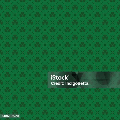 istock Green clover background for St. Patricks Day 508703520