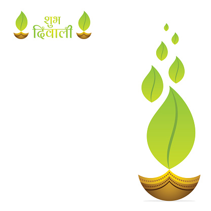 green Diwali Festival Big Sale banner design
