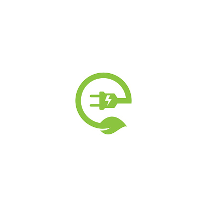 Grüne Energie E Logo Vector Design Briefvorlage Stock Vektor Art und