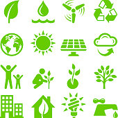 Green Energy Icon Set