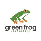 istock Green Frog orange 860291206