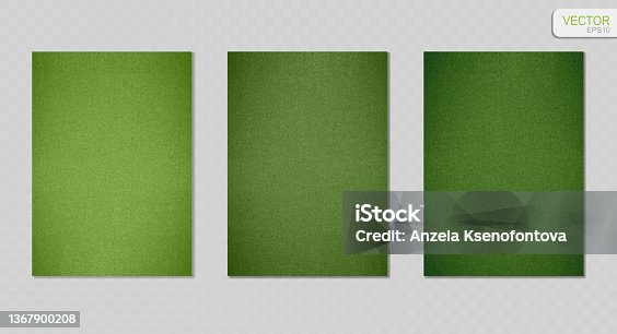 istock Green grass texture vector backgrounds. Set of realistic green grunge surface frames EPS10 1367900208