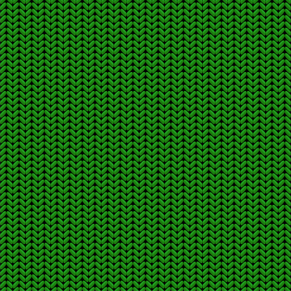 green seamless vector knitted background