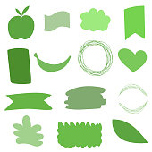 Green Stickers Design