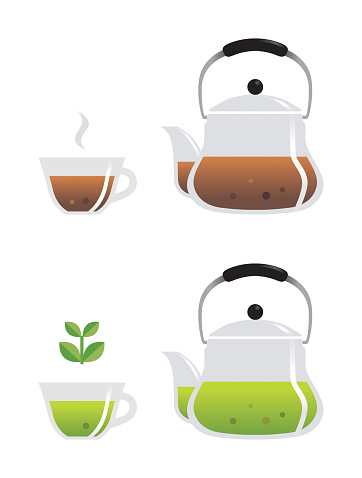 green tea and coffee