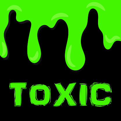 Green Toxic Liquid On Dark Background Radioactive Substance Stock ...