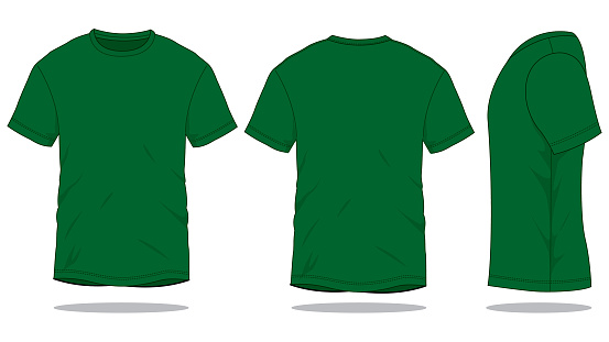 Download Ilustración de Camiseta Verde Vector Para Plantilla y más Vectores Libres de Derechos de A la ...