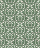 istock Green Victorian Damask Luxury Decorative Fabric Pattern 1390041475