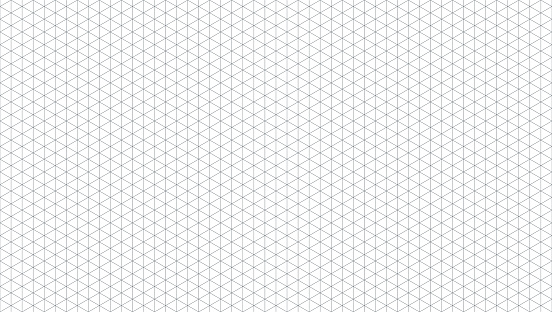 Grid Graph Paper Sheet Isometric. White Background. Texture Template. Vector illustration