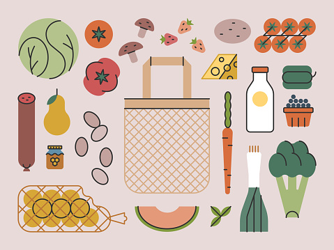 Groceries & Tote Bag— Brightline Series