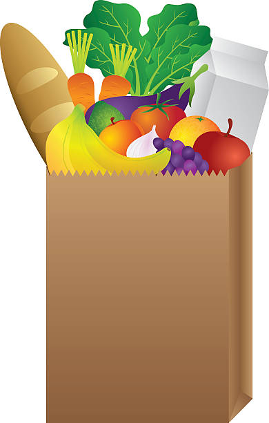 Grocery Bag Clip Art Vector Images Illustrations iStock Grocery Bag Clip Art Vector Images Illustrations iStock