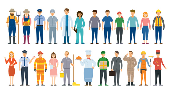 Group of People Various Professions and Occupations
