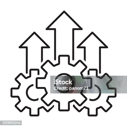 istock growth product icon vector operational excellence symbol cost efficiency sign for your web site design, logo, app, UI.illustration 1329015244