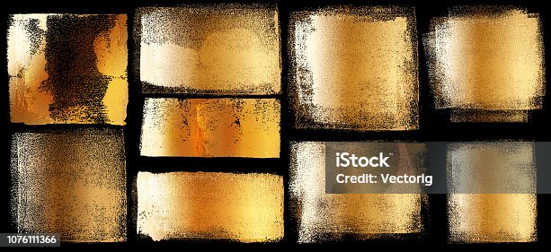istock Grunge Brush Stroke Paint Boxes Backgrounds 1076111366