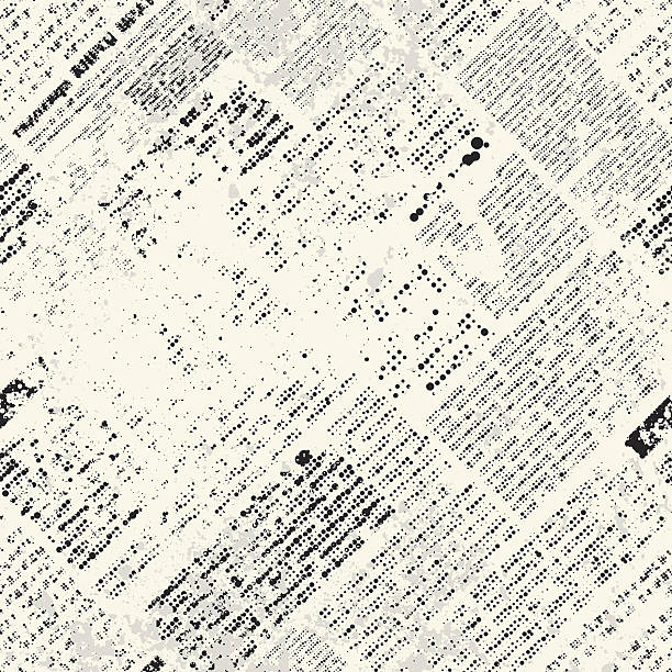grunge newspaper Seamless background pattern. Imitation of newspaper newspaper patterns stock illustrations