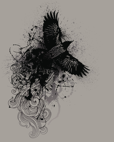 Grunge Raven