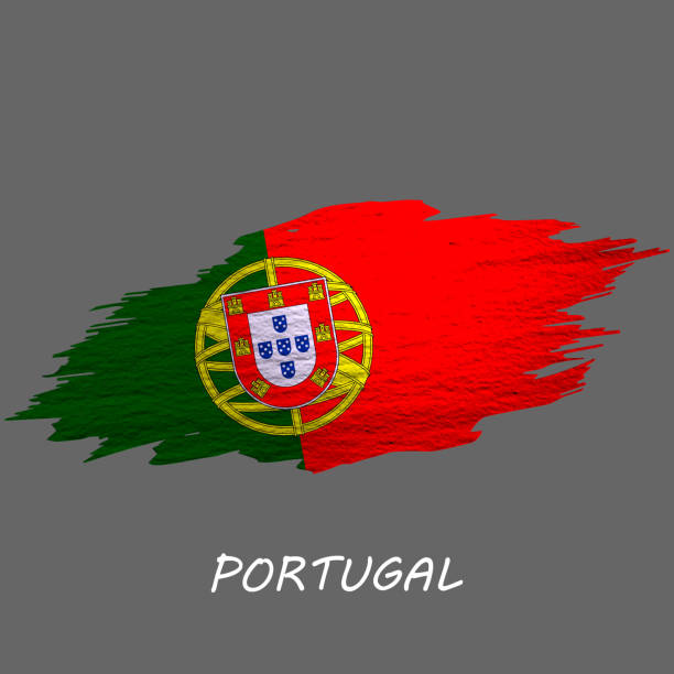 ilustrações de stock, clip art, desenhos animados e ícones de grunge styled flag of portugal - portugal flag