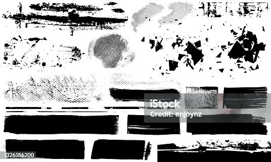 istock Grunge textures and patterns vector 1326186200