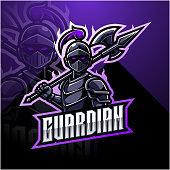 Illustration of Guardian esports mascot logo design