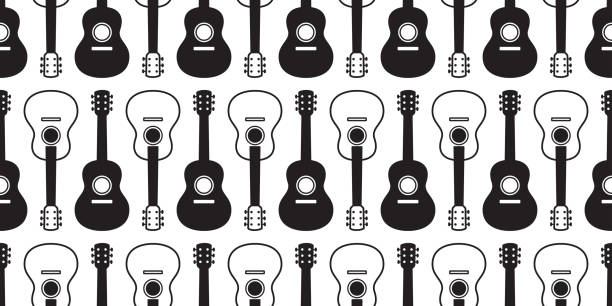 guitar seamless pattern vector bass ukulele icon logo symbol music repeat wallpaper tile background scarf isolated graphic cartoon illustration doodle design guitar seamless pattern vector bass ukulele icon logo symbol music repeat wallpaper tile background scarf isolated graphic cartoon illustration doodle design guitar patterns stock illustrations