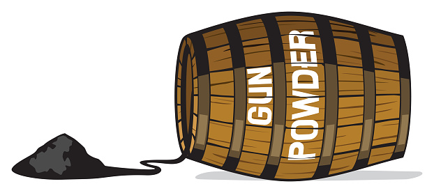 Gun powder barrel