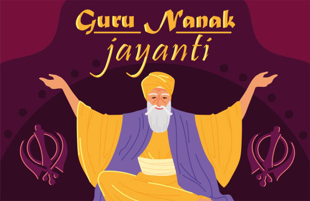 guru nanak jayanti greeting card guru nanak jayanti greeting card design guru nanak stock illustrations
