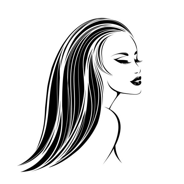 Wet Hair Woman Illustrations Royalty Free Vector Graphics Clip