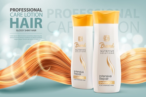 Hair shampoo or conditioner, cosmetic bottles