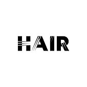 Hair salon logo. Barber shop, Hair Transplant, design.