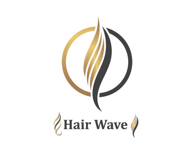 hair wave icon vector illustratin design symbol of hairstyle and salon hair wave icon vector illustratin design symbol of hairstyle and salon template hair stock illustrations