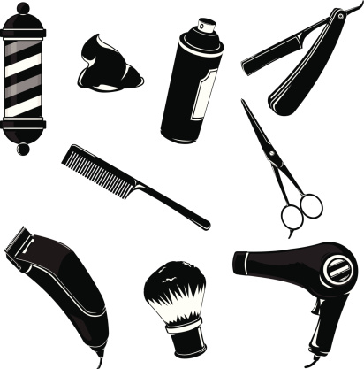 Hairdressing and Barber Shop Icons