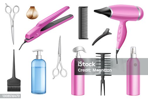 istock Hairdressing Tool Set 1308516470