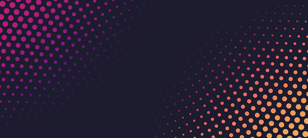 Halftone Radial Glow Gradient Abstract Background
