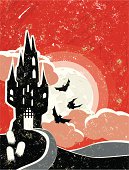 istock Halloween Spooky Castle Background 165960155
