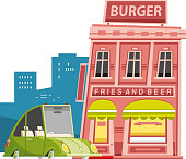 istock Hamburger restaurant 1278965564