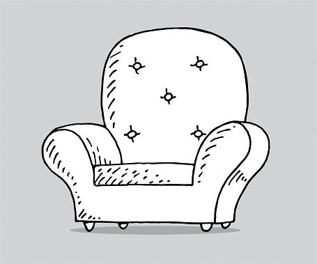 Hand drawn armchair