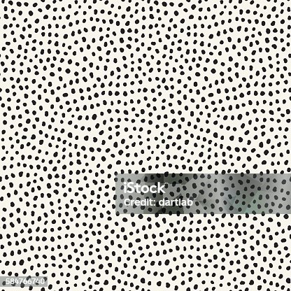 istock Hand drawn black dots on white background 584766740
