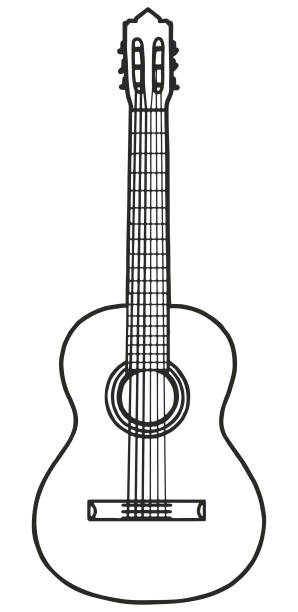 ギター クラシックギター イラスト素材 Istock